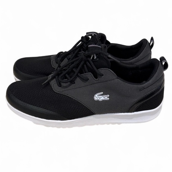 Lacoste Light 2.0 HTB Sneakers Black White Size 9.5 NIB - Picture 4 of 11